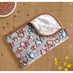 Manta De Cálida Y Suave‎ Mediano Para Mascotas Color Marrón 53 x 76 cm